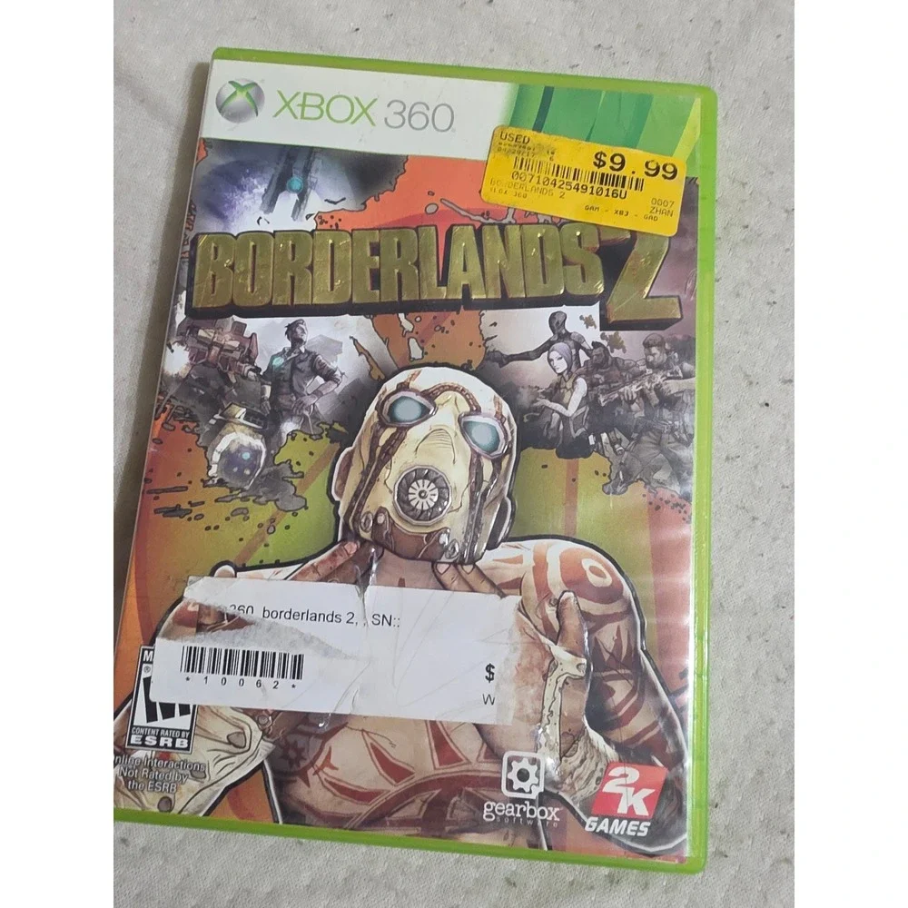 Borderlands 2‎ Xbox 360 Gearbox 2K Games RPG Shooter Video Game Disc Only Case